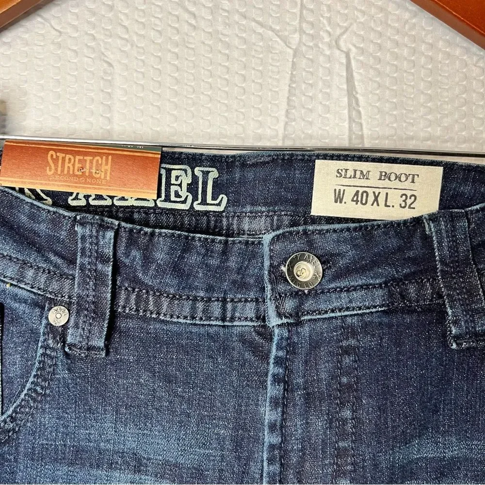 NWT TK Axel Slim Boot Dark Wash Jeans Size W40 L32